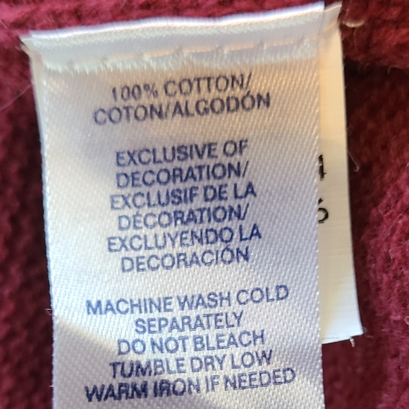 Chaps Men's Classic Long Sleeve Sweater with elbow patches,  Size: XL Color: Red - Picture 11 of 16